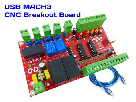 4 Axes Usb Controlled Cnc Breakout Board Spark Fares Pcb