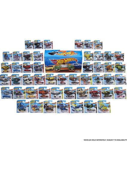 Hot Wheels Hot Wheels 50 li Süper Paket 50 Farklı Hot Wheels Araçları Hot Wheels Tekli
