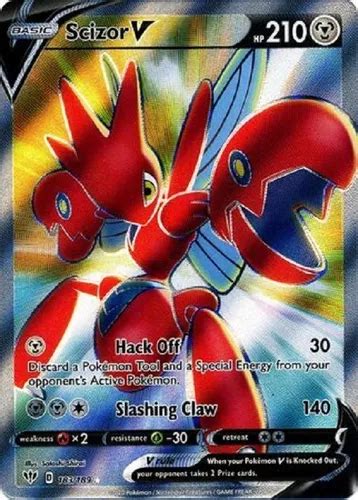 Scizor V 183 189 Full Art Ultra Raro Pokemon Tcg Cuotas sin interés