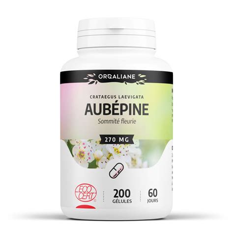 Aubépine Bio 270mg 200 gélules