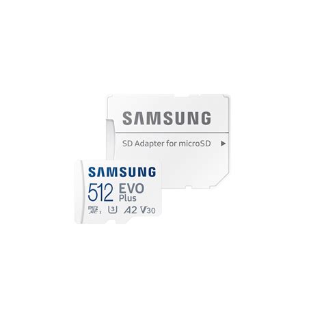 Micro SD Samsung Evo Plus 512GB U3 A2 130MB S MB MC512KA