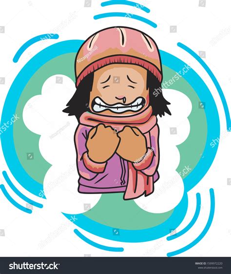 Freezing Cold Girl Cartoon