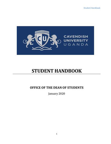 Cavendish university uganda student handbook - STUDENT HANDBOOK OFFICE ...