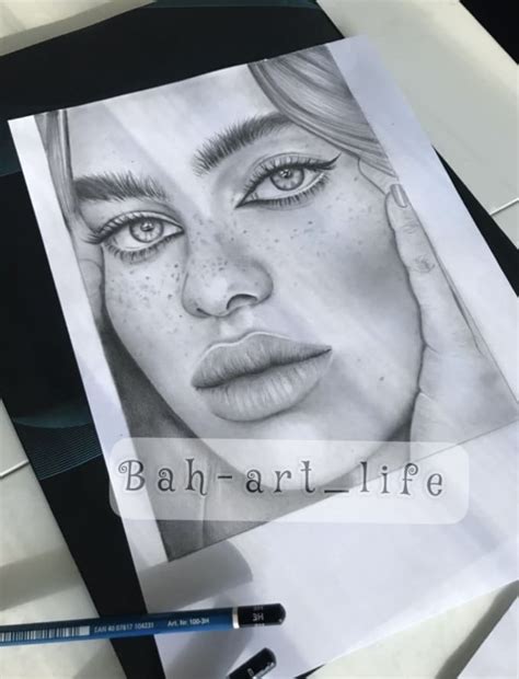 draw realistic portrait  pencil  missberry fiverr