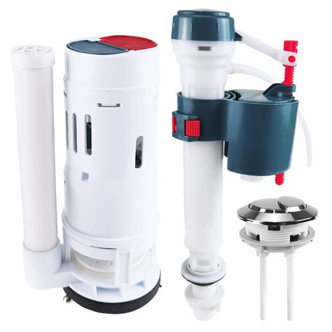 Buy YINENGD Toilet Flush System Replacement Kit, Toilet Cistern Flush Parts Dual Flush Valve ...