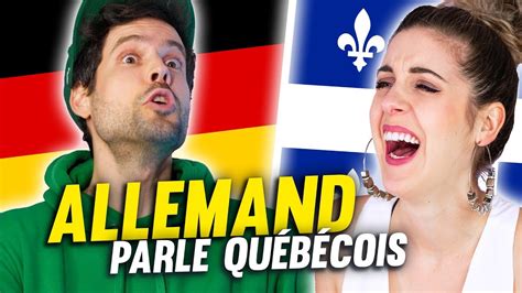 Un Allemand Apprend À Parler QuÉbÉcois En 5 Min Denyzee Youtube