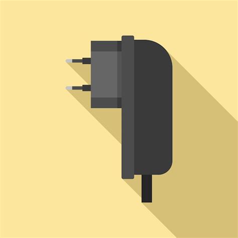 Icono De Adaptador De Enchufe El Ctrico Ilustraci N Plana Del Icono De