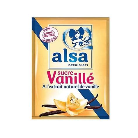 Sucre vanillé 10 x 12 sachets Alsa Cdiscount Au quotidien