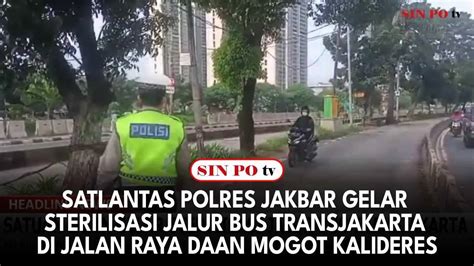 Satlantas Polres Jakbar Gelar Sterilisasi Jalur Bus Transjakarta Di