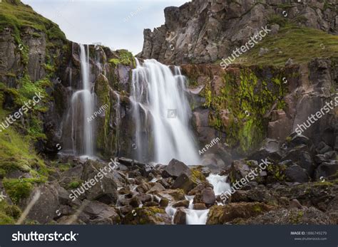 Vestdalsfossar Waterfall Iceland Could Be Found Stock Photo