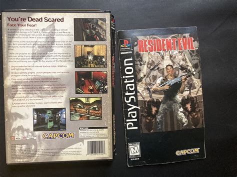 Resident Evil Long Box PS1 PlayStation 1 Original W Manual Tested And