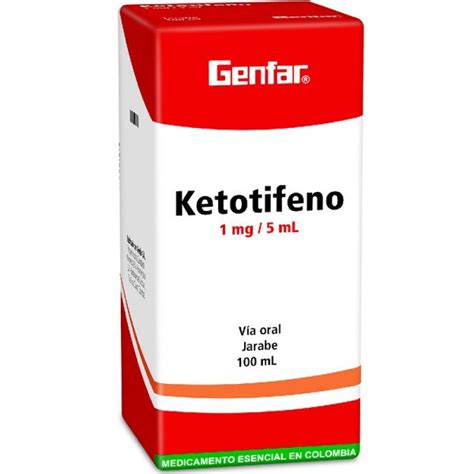 KETOTIFENO 1 MG JARABE 100 ML GENFAR Droguería Stellar Familiar