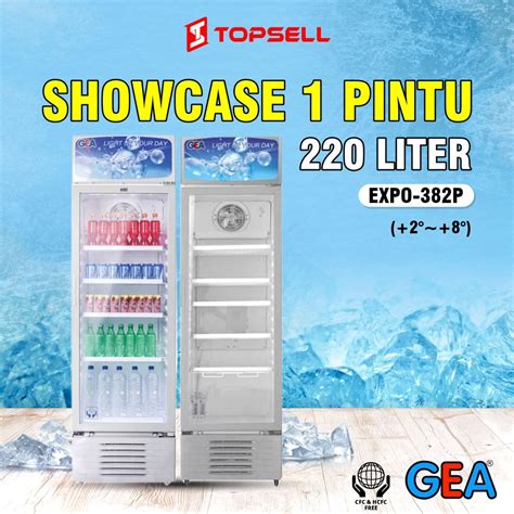 Jual Showcase GEA 1 Pintu EXPO 382P 220 Liter Gratis Ongkir Shopee