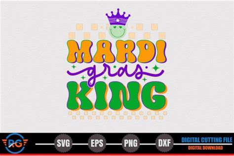 Mardi Gras King Mardi Gras Retro Svg Graphic By Robi Graphics