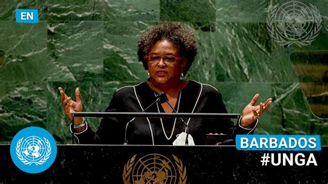 Barbados Prime Minister Addresses United Nations General Debate