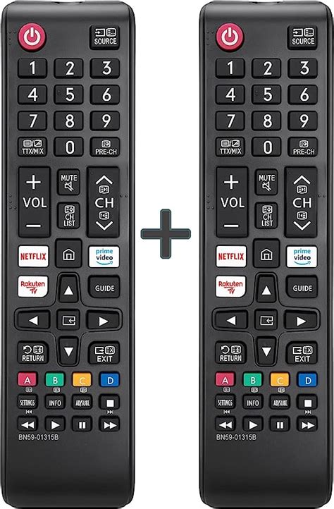 Lot De 2 Telecommande Universelle Pour Samsung Smart TV Compatible