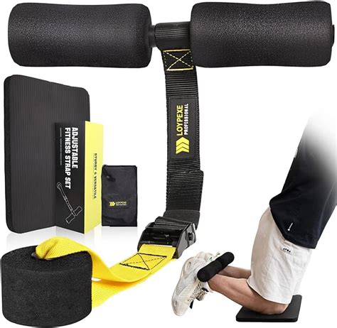 Amazon Nordic Hamstring Curl Strap With Knee Pad Adjustable