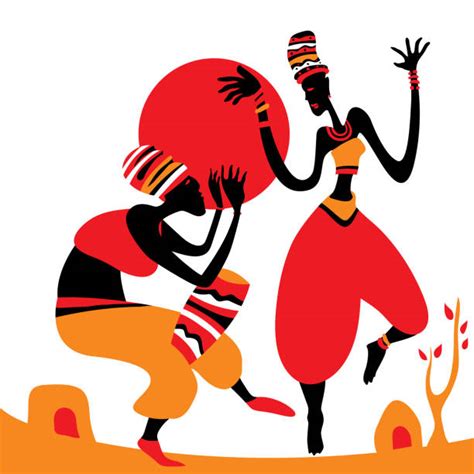 African Tribe Dance Stock Vectors Istock