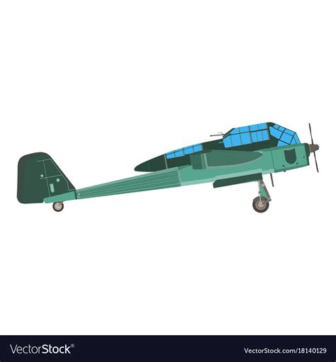 Biplane airplane plane old vintage retro aircraft Vector Image