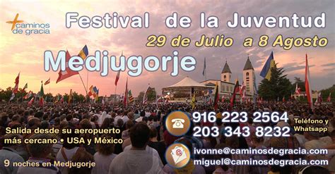 Peregrinación Medjugorje USA y México Festival Juventud 2024