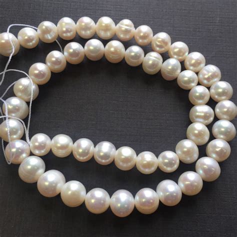 Wholesale Creamy Colored Freshwater Pearls 12 13mm Big Rondelle Shape