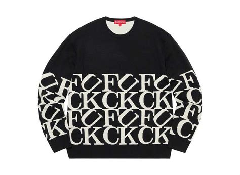 Supreme Fuck Sweater Black を買うならスニーカーダンク