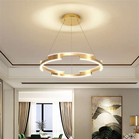 Moderne Lustre Led En Acrylique Suspension Ronde Irr Guli Re Pour Salon