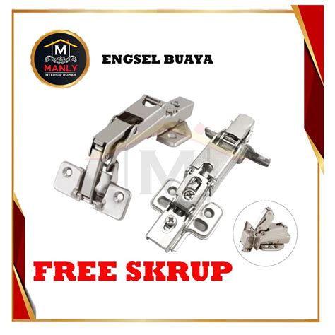 Jual Engsel Sendok Pintu Sudut Derajat Lurus Buaya Isi Set Free