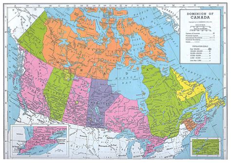 Printable Political Map Of Canada