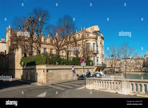 France, Paris, Ile Saint-Louis, Hotel Lambert, built in 1640 by Louis Le Vau, bought by Xavier ...