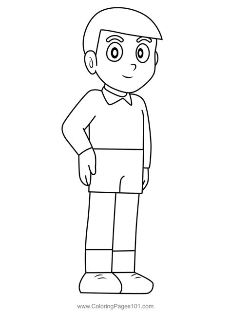 Doraemon And Nobita Colouring Pages Doraemon Coloring Page | Free