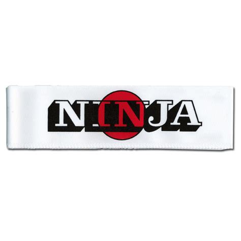 Japanese Ninja Headband - Ninja Text Karate Headbands - Japanese Flag ...