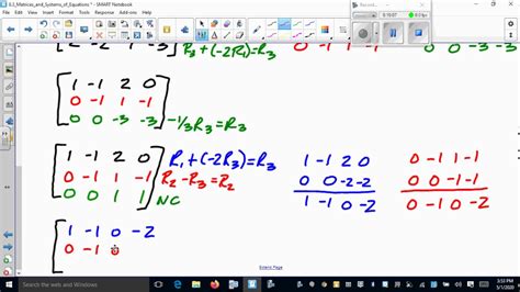 Matrices And Systems Of Equations Part Youtube