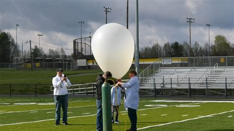 Local high school students witness weather balloon launch - WOAY-TV