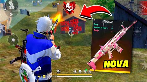 A NOVA SCAR ATRIBUTADA É A ARMA MAIS FORTE DO FREE FIRE YouTube