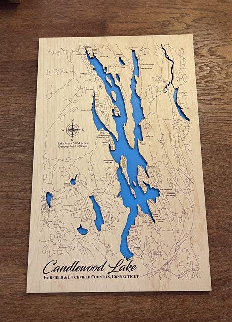 Candlewood Lake Map – Hammers Homemade