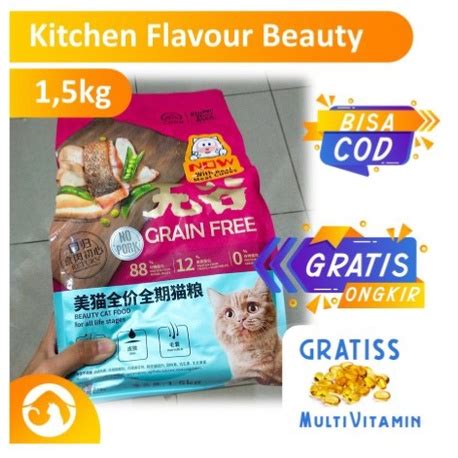 Jual Kitchen Flavour Beauty Cat Food Freshpack Makanan Kucing Kg