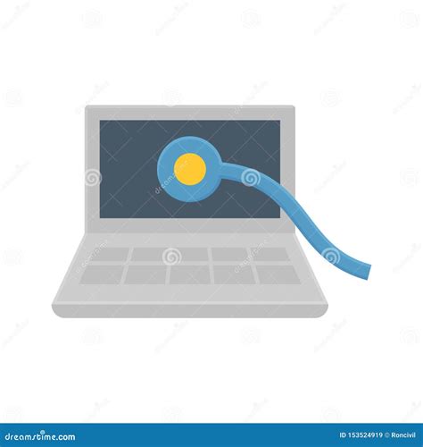 Computer Test Icon Stock Vector Illustration Of Development