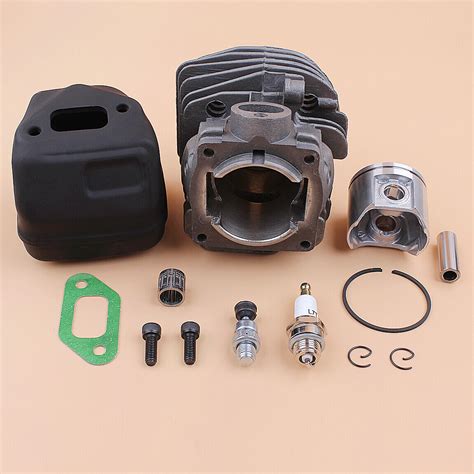 Cylinder Piston Muffler Exhaust Kit For Jonsered CS2156 CS 2159