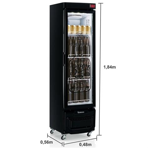 Refrigerador Vertical Cervejeira 127V Frost Free Gelopar Preto