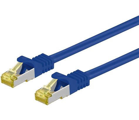 Patchkabel Cat 7 Mit Cat 6a Steckern PIMF 25m Blau Kabika De