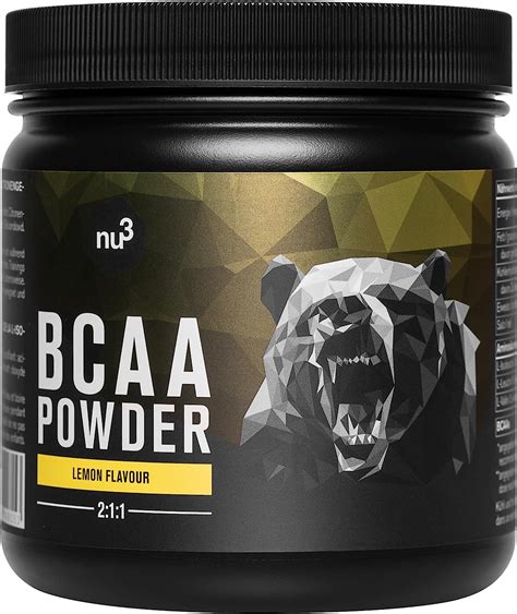 BCAA 400g Citron 30 portions dacides aminés en poudre et un rapport