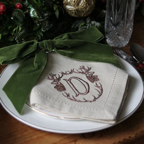 Monogram Napkins - Etsy