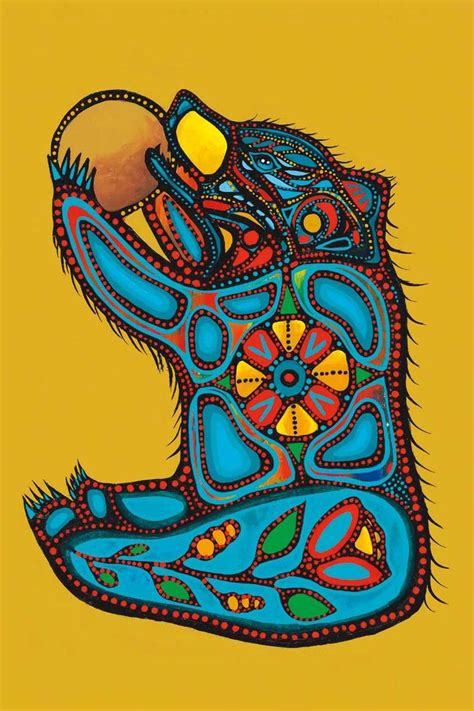 Makoons Baby Bear By Jackie Traverse Native Art Indigenous Art Etsy