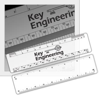 Custom 6 inch clear ruler template