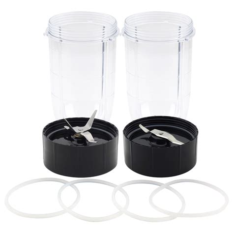 Cross Blade And Flat Blade 2 Pack 16 Oz Tall Cup Replacement Parts For Magic Bullet 250w Mb1001