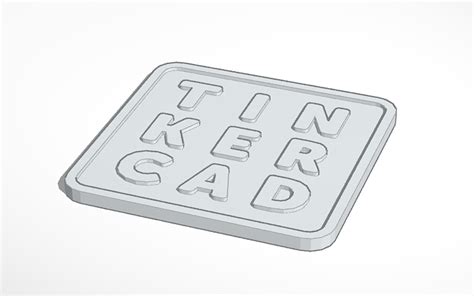 3D design tinkercad logo | Tinkercad