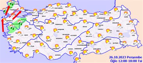 Bugün 26 Ekim hava nasıl olacak İstanbul da yağmur var mı İl il