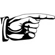 Pointing Hand Sign - ClipArt Best