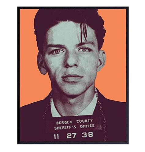 Frank Sinatra Mugshot Poster Wall Art Print X Warhol Modern Pop